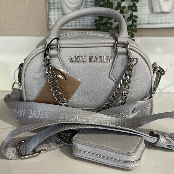 Steve Madden Handbags - Steve Madden Grey BSailor Satchel Bag